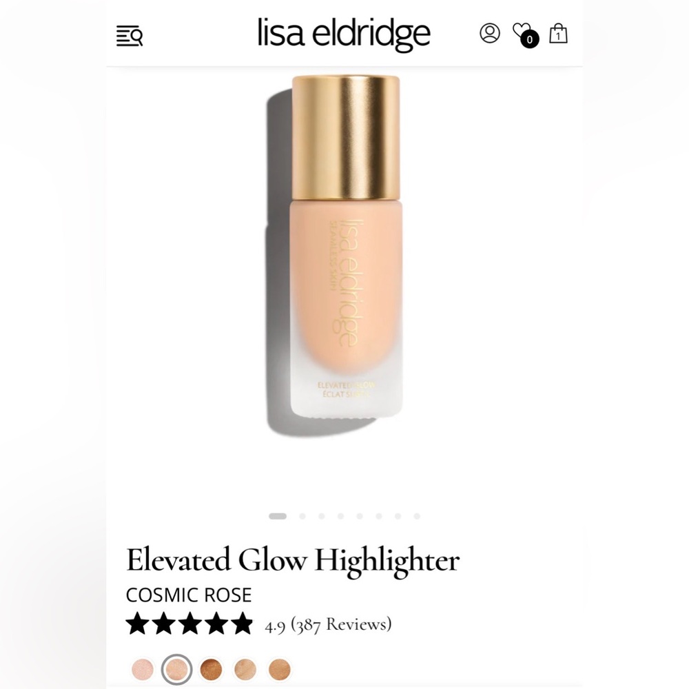 Lisa Eldridge Elevated Glow Highlighter - Cosmic Rose - NEW in Box.